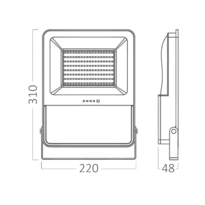 SOLARNI LED REFLEKTOR 50W CCT DALJINSKI IP65