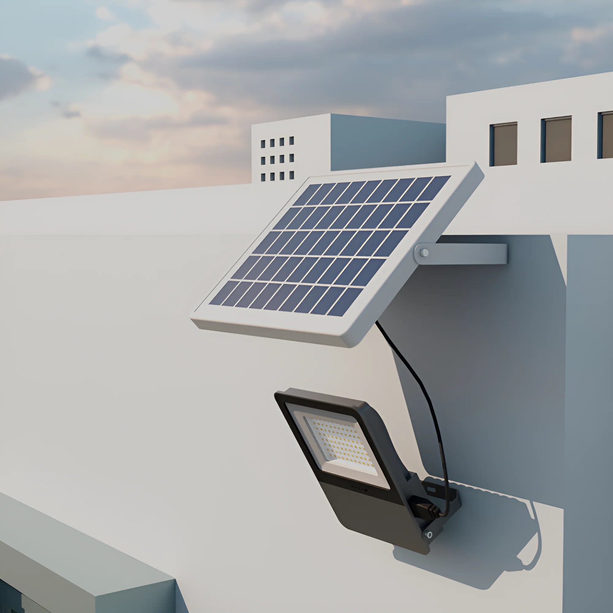 SOLARNI LED REFLEKTOR 75W CCT DALJINSKI IP65 SOLARNI LED REFLEKTOR 75W CCT DALJINSKI IP65