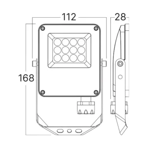 LED REFLEKTOR 10W SIVI CCT IP65