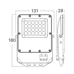 LED REFLEKTOR 20W SIVI CCT IP65
