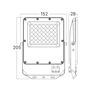 LED REFLEKTOR 30W SIVI CCT IP65