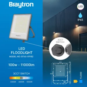 LED REFLEKTOR 100W SIVI CCT IP65