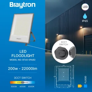 LED REFLEKTOR 200W SIVI CCT IP65
