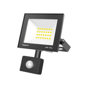 LED REFLEKTOR 20W CRNI 6500K IP54 SA SENZOROM