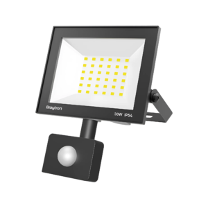 LED REFLEKTOR 30W CRNI 6500K IP54 SA SENZOROM