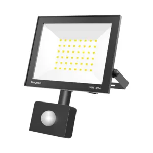 LED REFLEKTOR 50W CRNI 6500K IP54 SA SENZOROM
