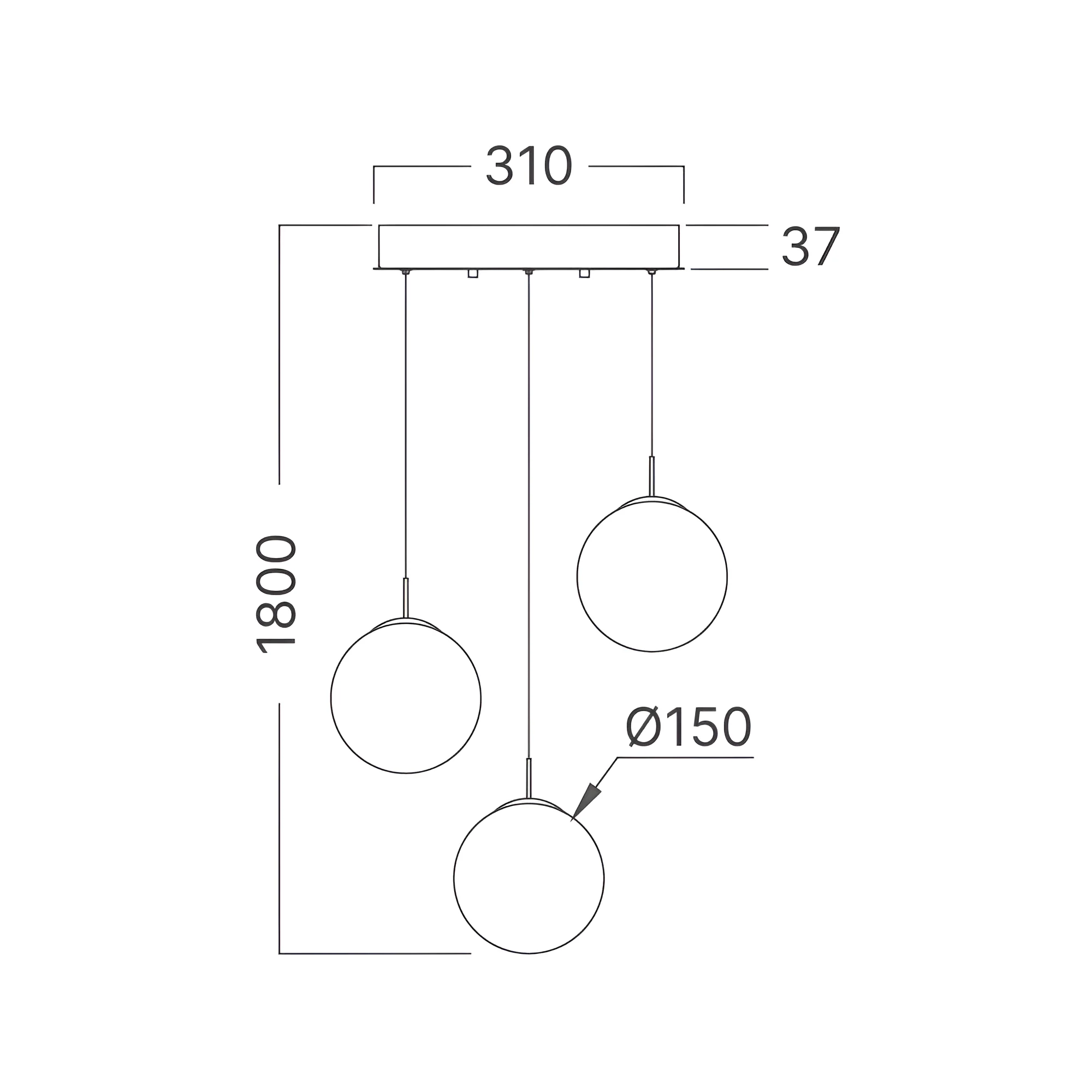 VISILICA 3-GLAVA G9 AMBER VISILICA 3-GLAVA G9 AMBER
