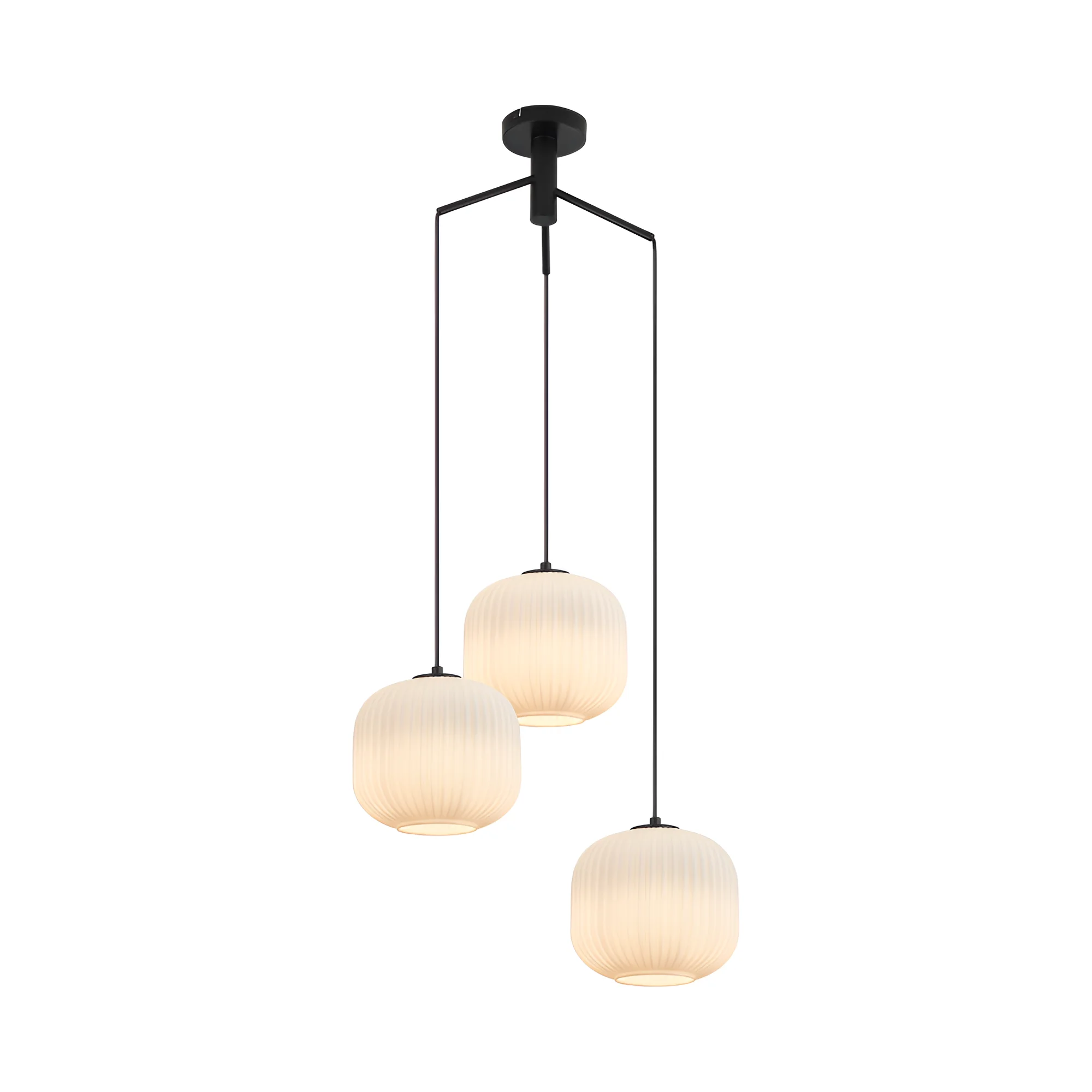 VISILICA 3-GLAVA E27 OPAL/CRNI VISILICA 3-GLAVA E27 OPAL/CRNI