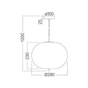 VISILICA E27 OPAL/CRNI