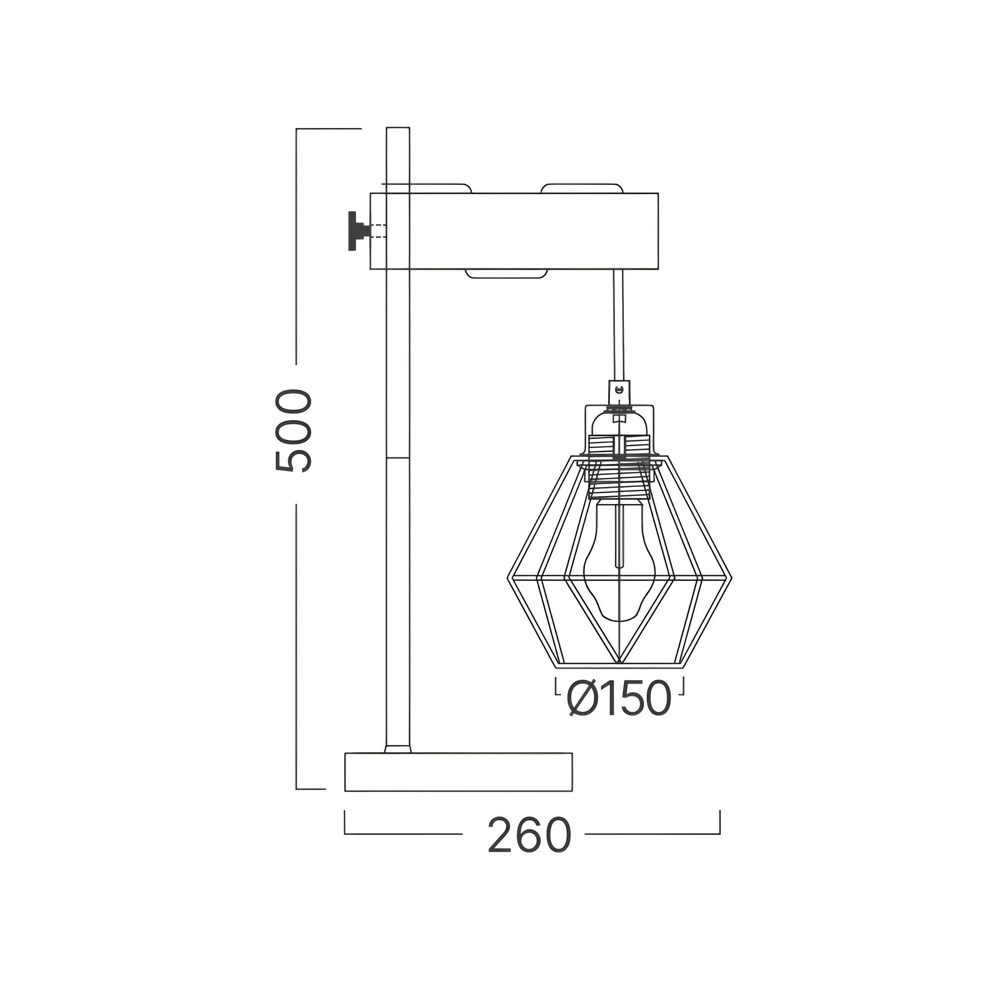 STONA LAMPA E27 DRVO STONA LAMPA E27 DRVO