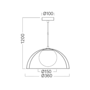 VISILICA E27 CRNI