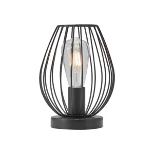 STONA LAMPA E27 CRNI