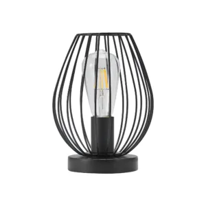 STONA LAMPA E27 CRNI
