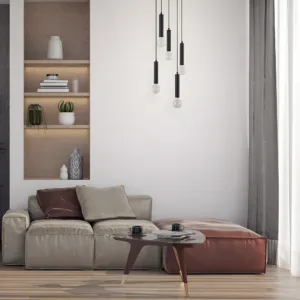 VISILICA 5-GLAVA E27 CRNI