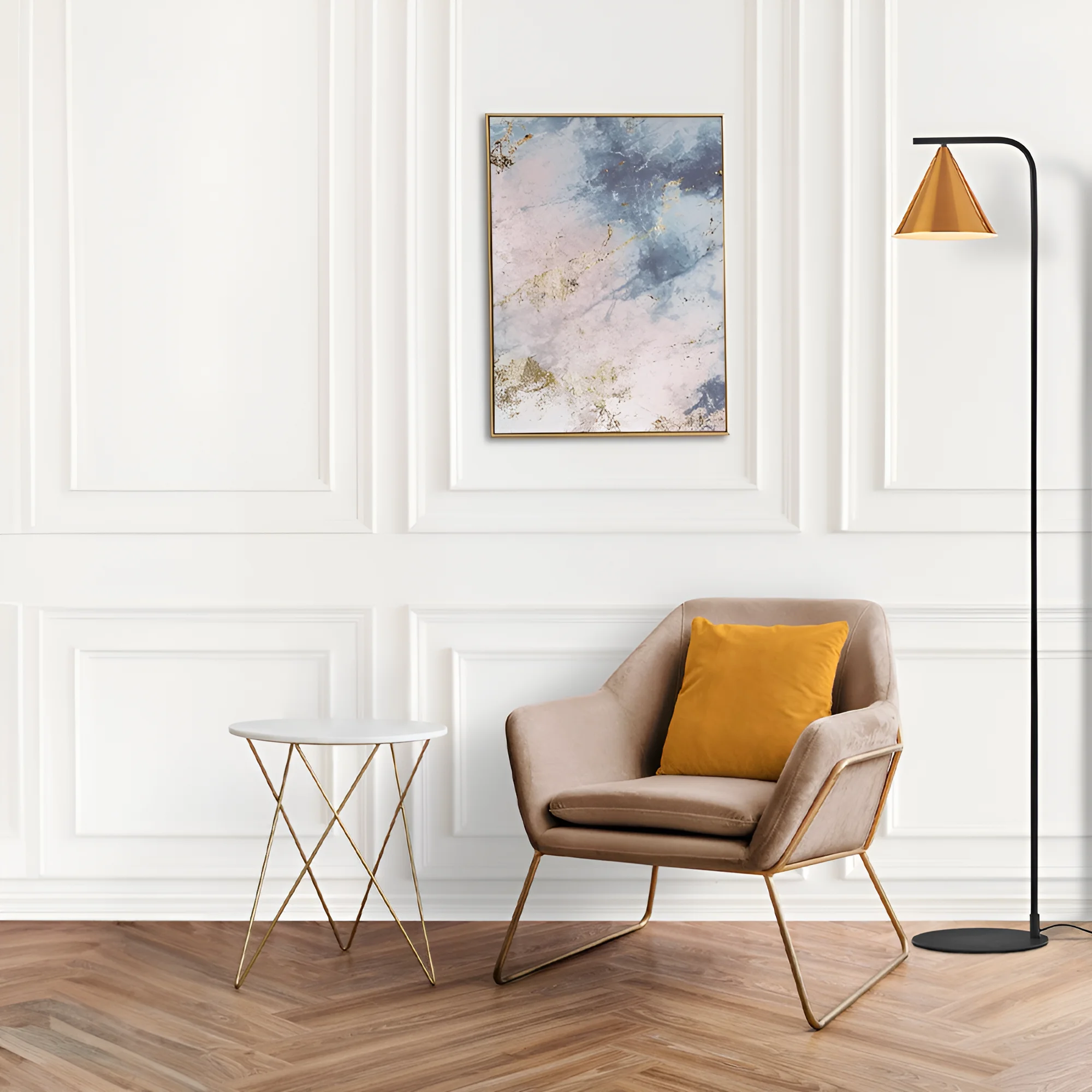 PODNA LAMPA E27 ZLATNI PODNA LAMPA E27 ZLATNI