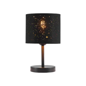 STONA LAMPA E27 CRNI