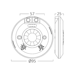 SENZOR POKRETA 01° IP20