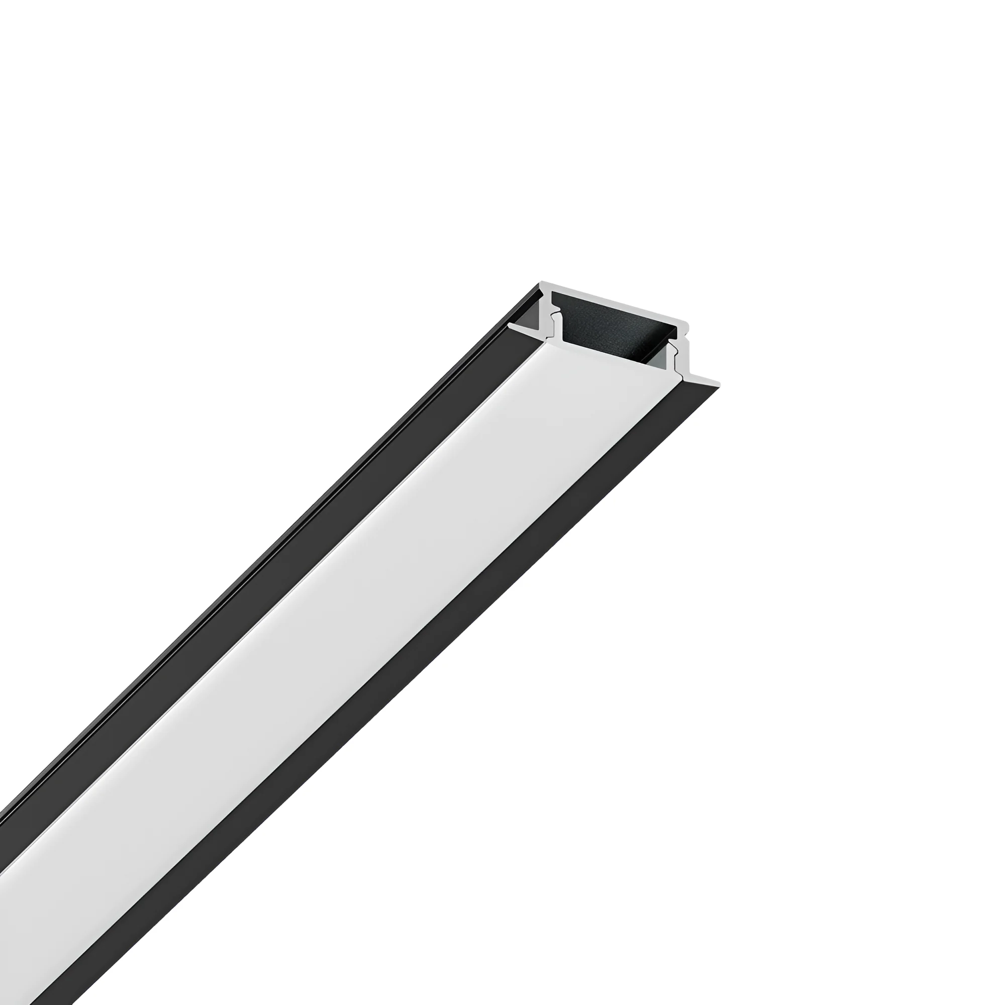 ALUMINIJUMSKI UGRADNI LED PROFIL RC1707 2M CRNI ALUMINIJUMSKI UGRADNI LED PROFIL RC1707 2M CRNI