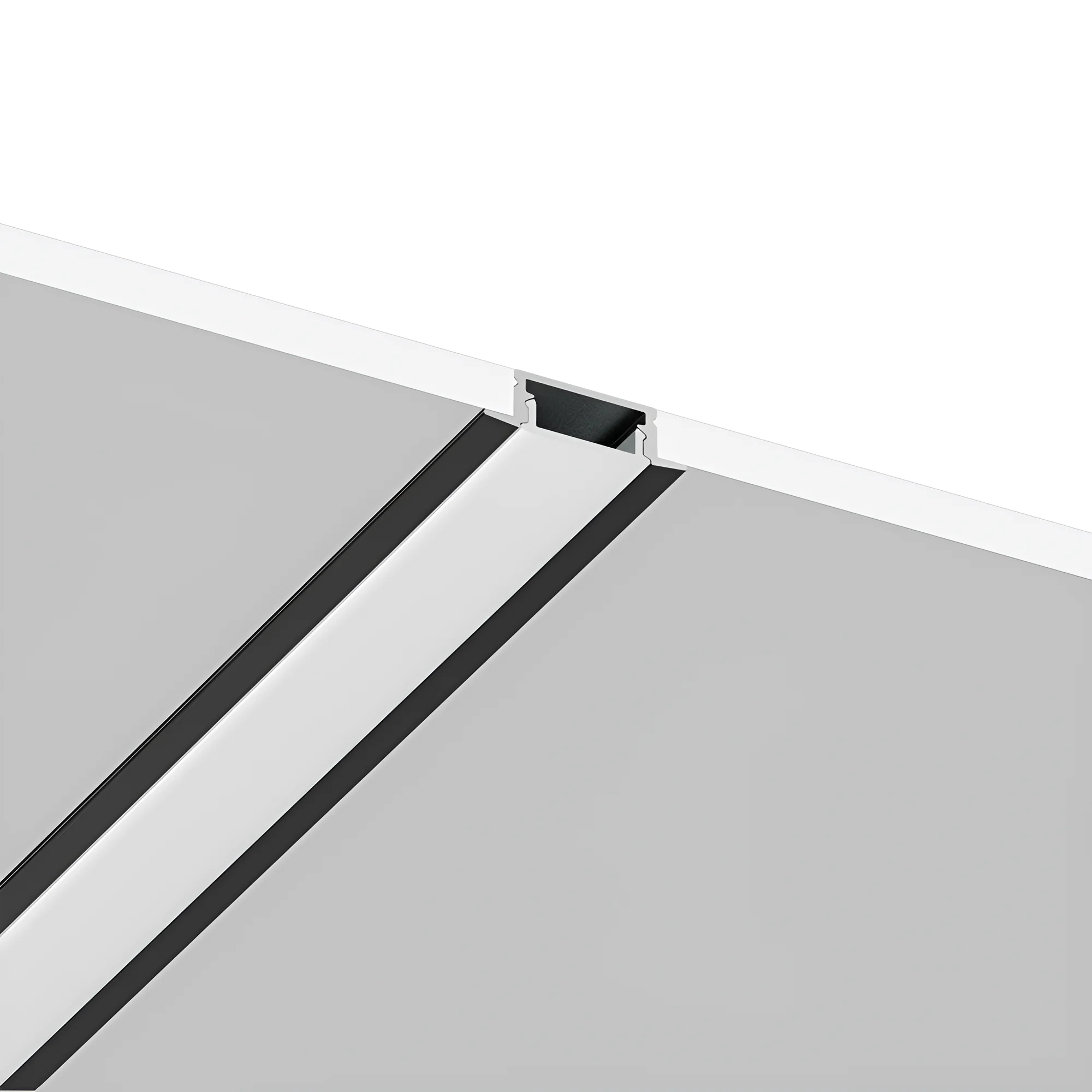 ALUMINIJUMSKI UGRADNI LED PROFIL RC1707 2M CRNI ALUMINIJUMSKI UGRADNI LED PROFIL RC1707 2M CRNI