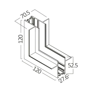MAGNETNA SINA UGAO UGRADNA CRNI 48VDC