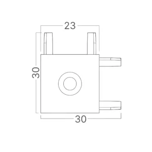 MAGNETNI L CRNI 48VDC
