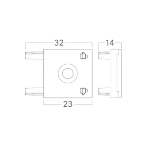 MAGNETNI L CRNI 48VDC