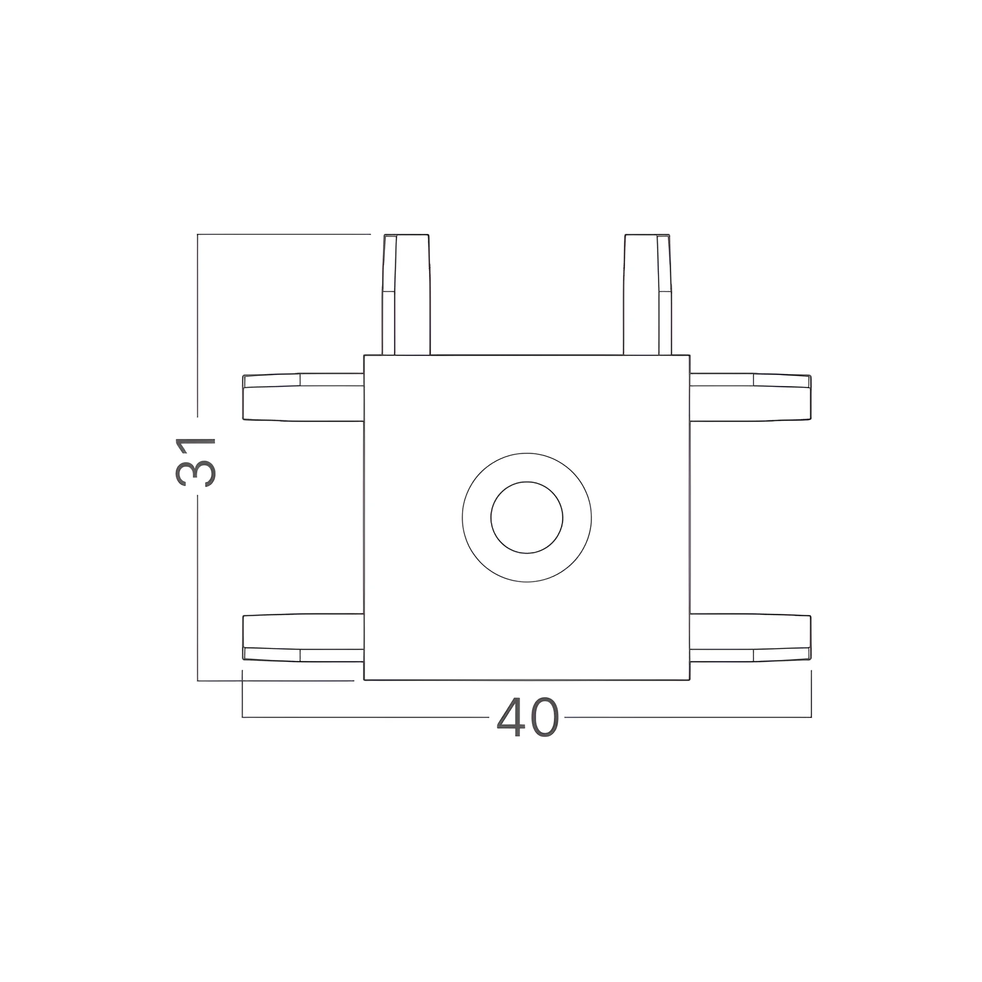 MAGNETNI T CRNI 48VDC MAGNETNI T CRNI 48VDC