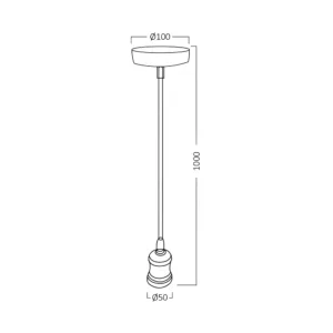 VISECE GRLO E27 1M