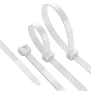 BRY-2,5x150mm-100pcs/bag-PA66-WHT-CABLE TIES
