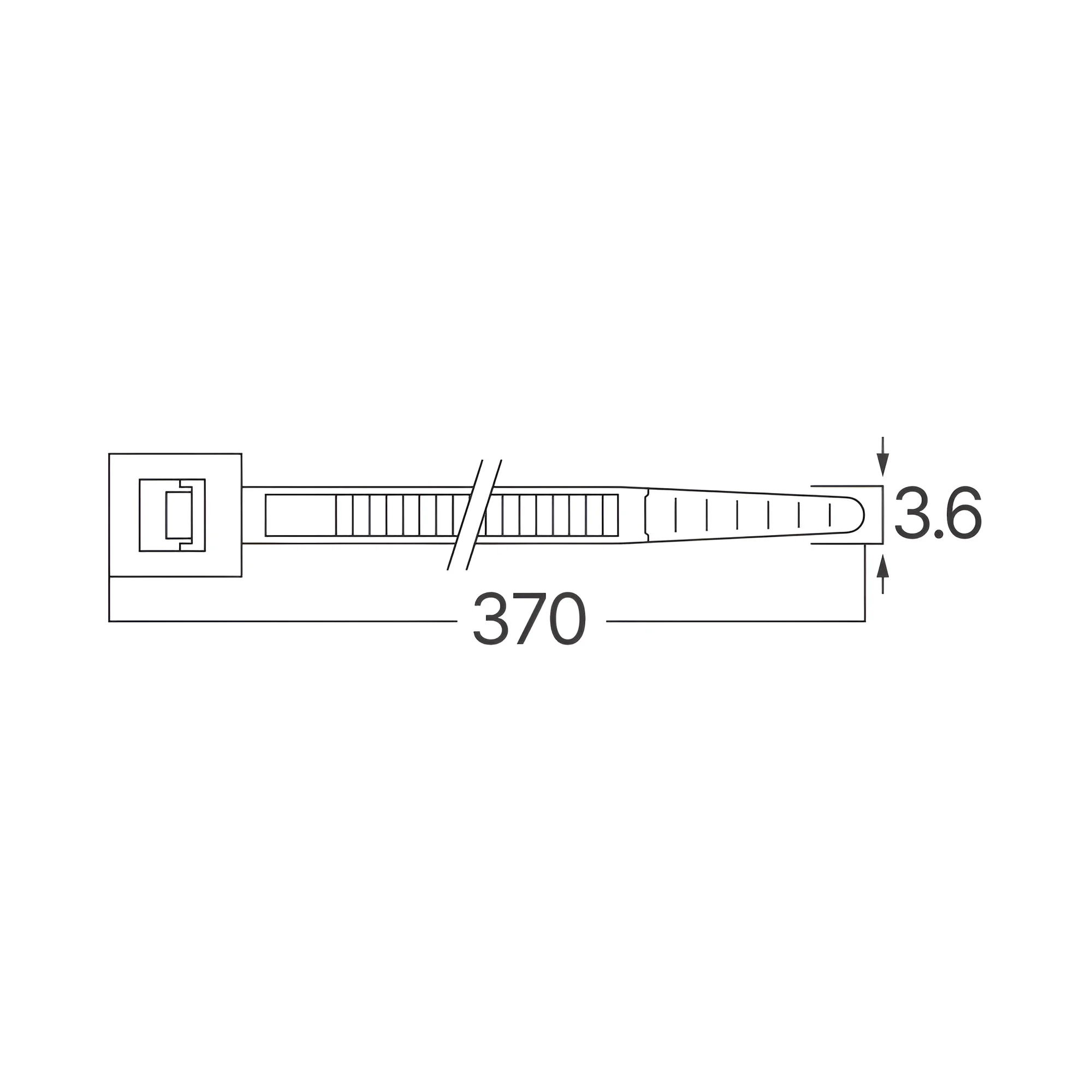 BRY-3,6x370mm-100pcs/bag-PA66-BLC-CABLE TIES BRY-3,6x370mm-100pcs/bag-PA66-BLC-CABLE TIES