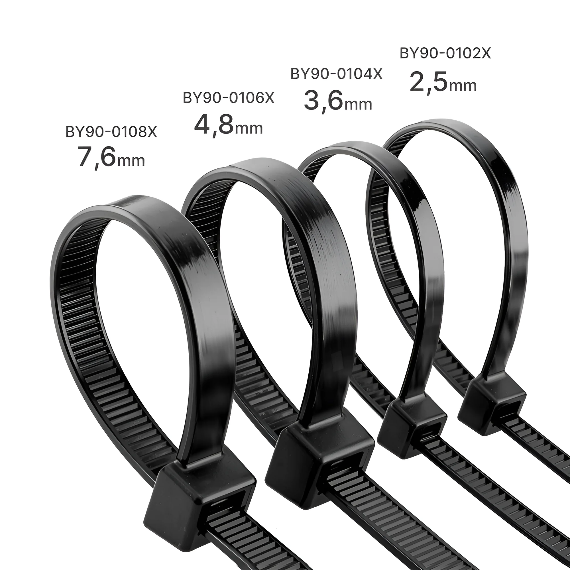 BRY-4,8x200mm-100pcs/bag-PA66-BLC-CABLE TIES BRY-4,8x200mm-100pcs/bag-PA66-BLC-CABLE TIES