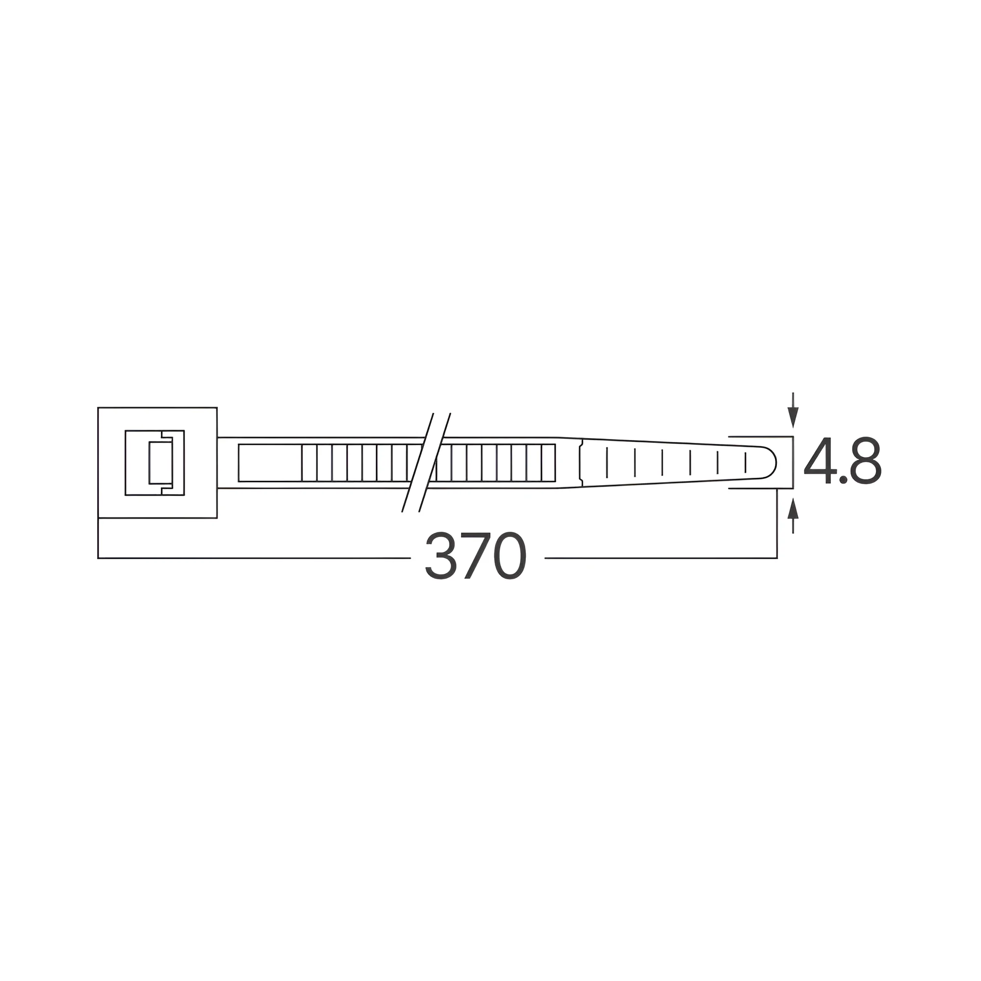 BRY-4,8x370mm-100pcs/bag-PA66-BLC-CABLE TIES BRY-4,8x370mm-100pcs/bag-PA66-BLC-CABLE TIES