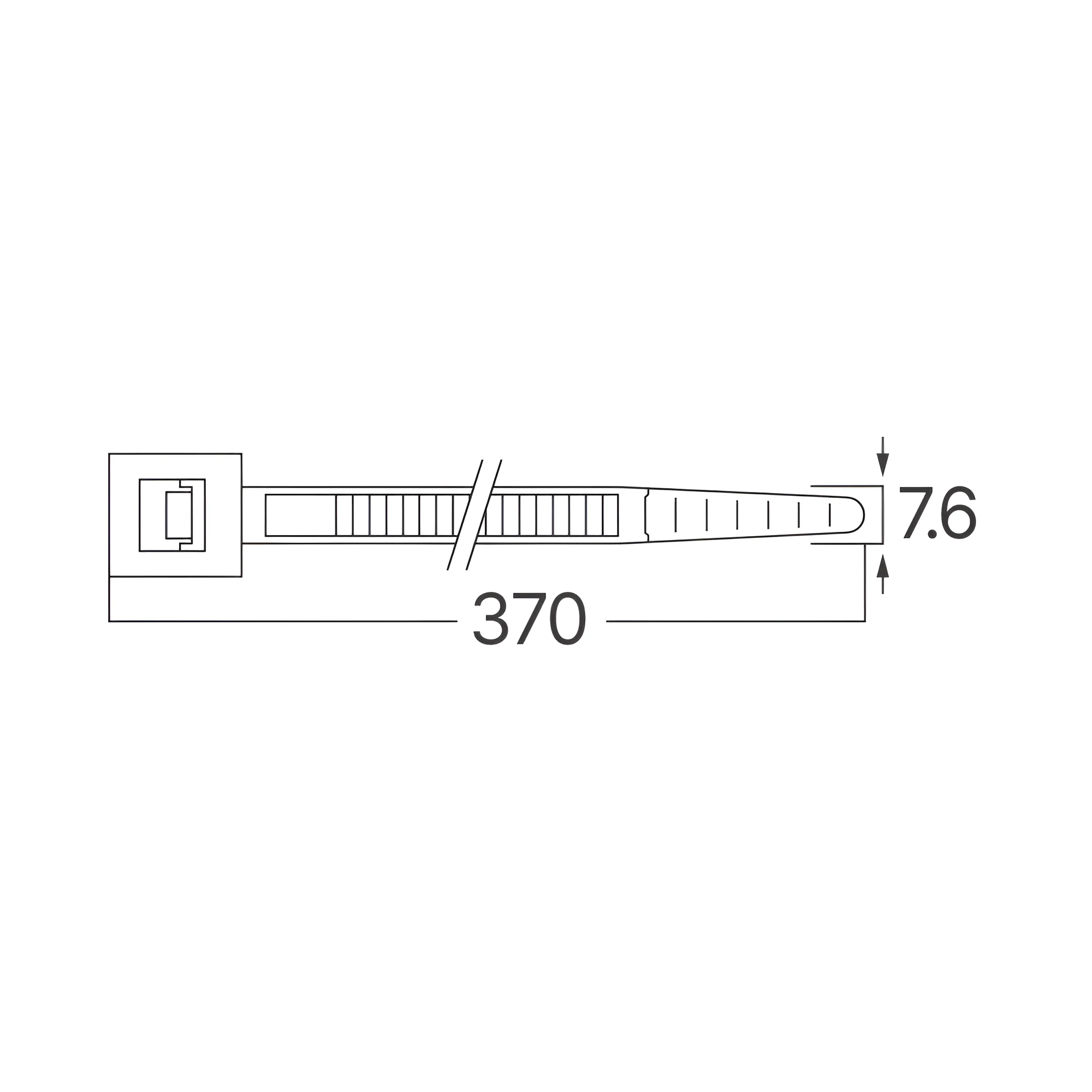 BRY-7,6x370mm-100pcs/bag-PA66-BLC-CABLE TIES BRY-7,6x370mm-100pcs/bag-PA66-BLC-CABLE TIES