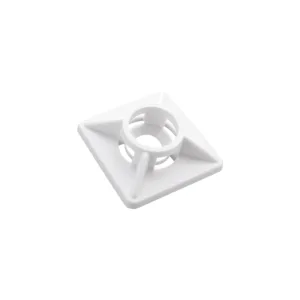 BRY-19x19mm-100pcs/bag-PA66-WHT-CABLE TIES MOUNT P