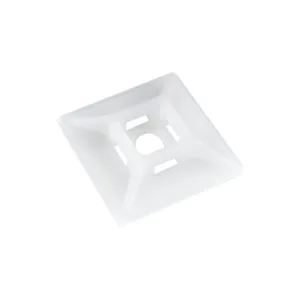 BRY-28x28mm-100pcs/bag-PA66-WHT-CABLE TIES MOUNT P