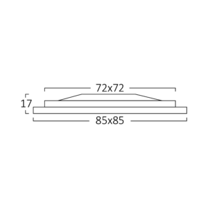LED PANEL UGRADNI KVADRATNI 3" 3W BELI 6000K