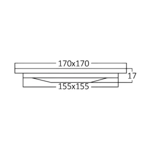 LED PANEL UGRADNI KVADRATNI 6" 12W BELI 6500K