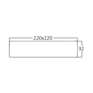 LED PANEL NADGRADNI KVADRATNI 18W BELI 4000K